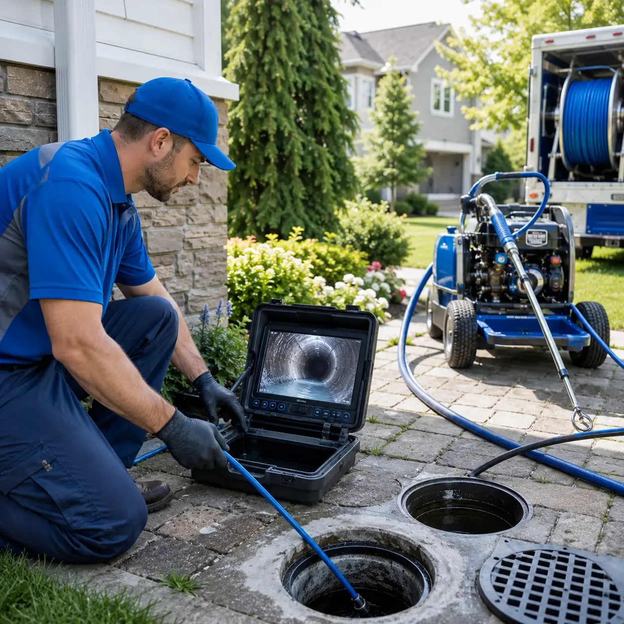 Outdoor drain cleaning professionals serving New Sharon, IA